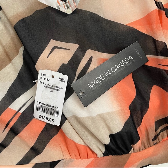 Le Chateau Chiffon Sleeveless Wrap Dress Medium - Picture 14 of 15